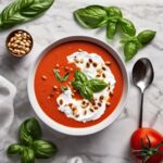 Tomato Soup With Goat Cheese